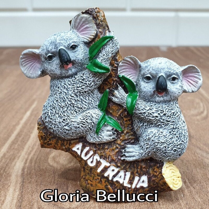 昭和レトロ　ヴィンテージ　ファースト社　メルボルンコアラ　Sサイズ　中古品 冷蔵庫用マグネット オーストラリアのランドマークアイコン コアラ