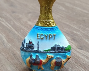 Aimant Frigo 3D Sphinx Du Caire - Souvenir Égypte En Bois - Déco Cuisine