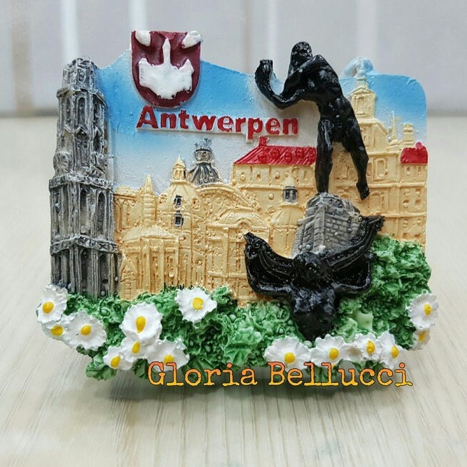 thumbnail image 2 of Handmade Painted Belgium Biscuit House 3d Fridge Magnet World Souvenir Refrigera 2 of 11