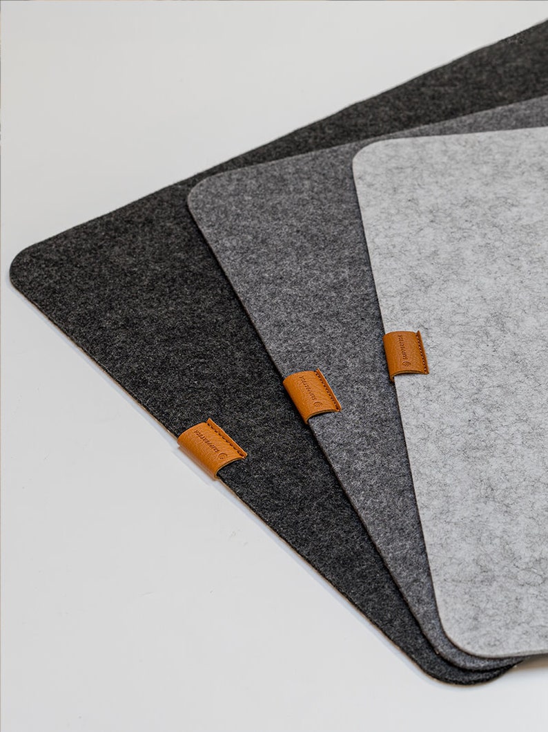 Felt Wool Desk Mat Large Wool Desk Pad Keyboard Laptop Etsy France