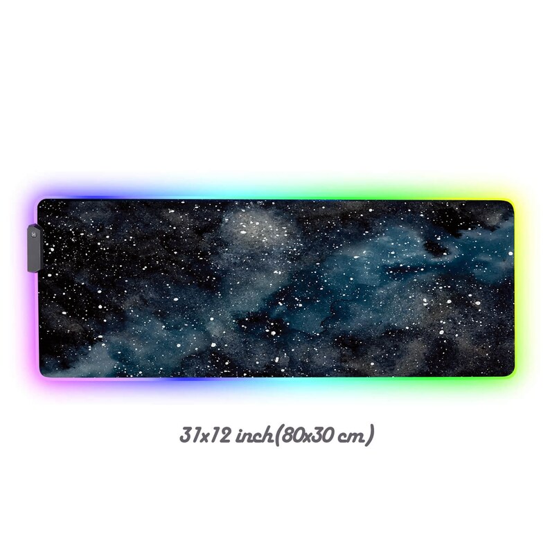 Deep Space RGB Gaming Mouse Padaesthetic RGB Gaming Desk Pad Etsy UK