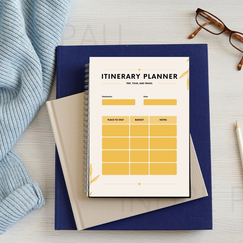 Travel Itinerary Template Travel Planner customizable Etsy