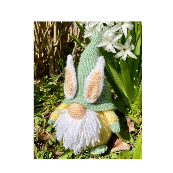 Easter Gonk Gnome Knitting Pattern Soft Toy ornament decoration