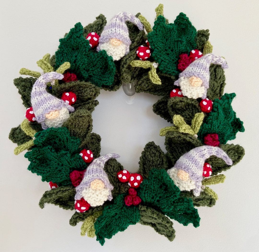 Gonk Gnome Christmas Wreath Knitting Pattern Etsy UK