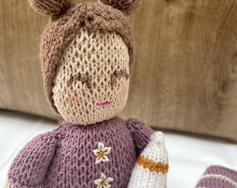 Poupée Tricotée Main Succulente En Coton Doux - Petit Cadeau D'encouragement Positif, 10,5 X 7 Cm