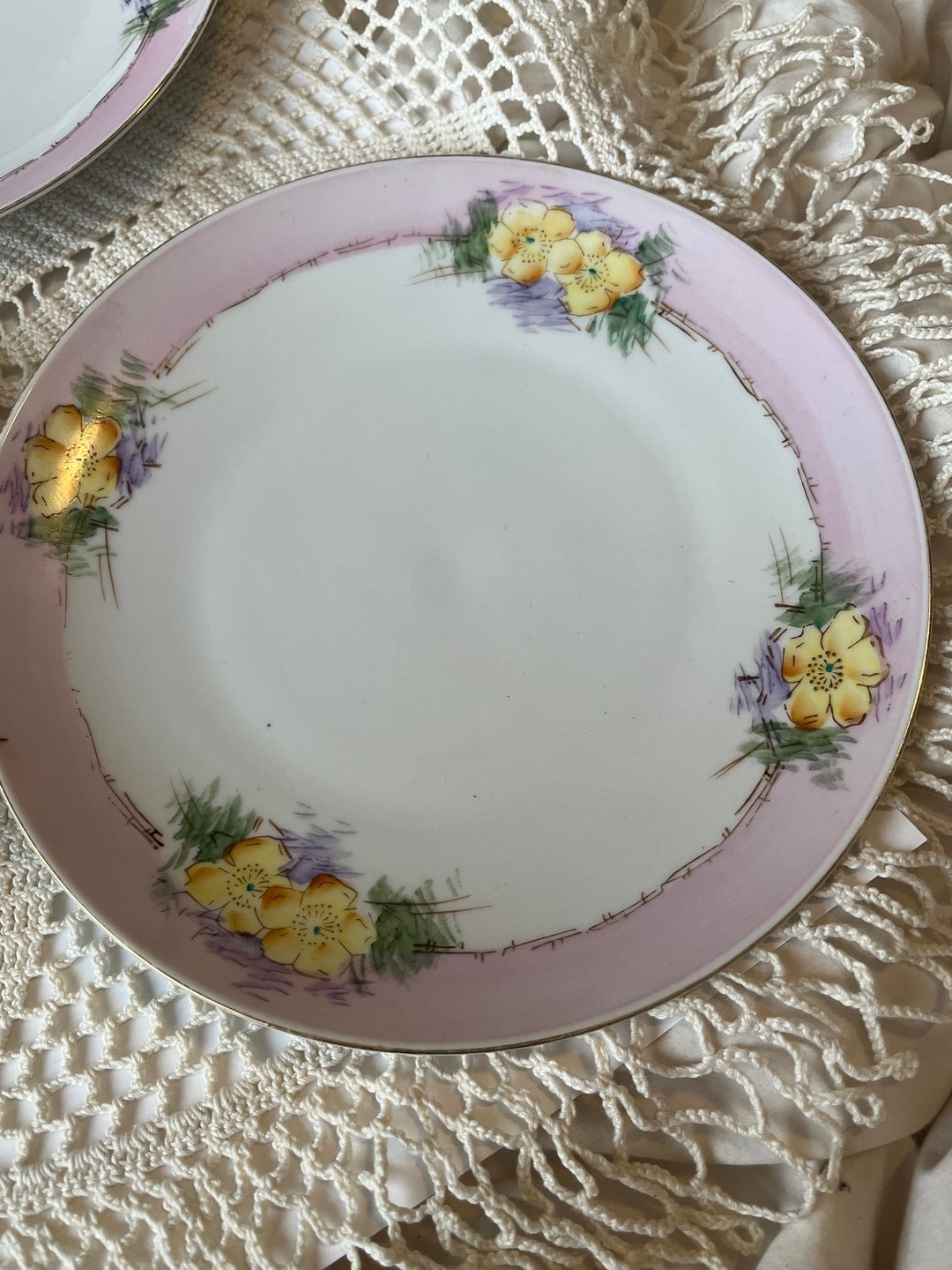 Antique Hand Painted Nippon Plates Etsy