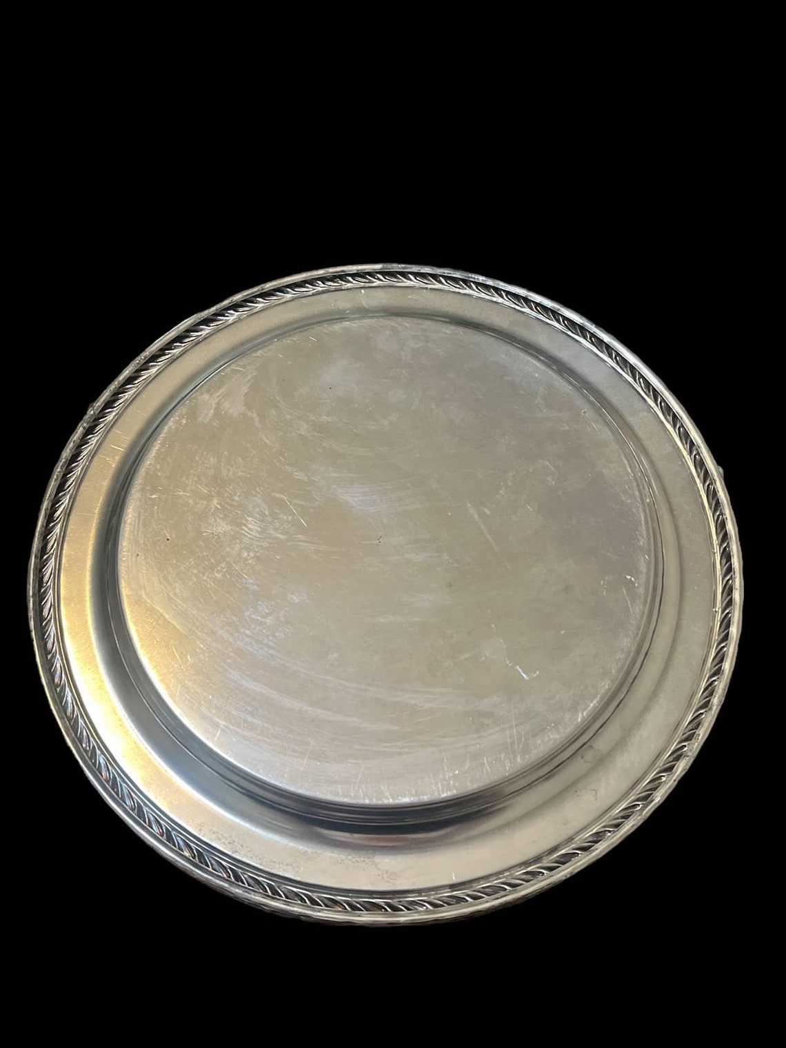 Vintage Oneida Silver Tray Etsy