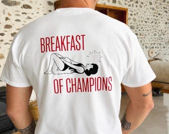 T-shirt humour adulte Breakfast of Champions Original - taille au choix