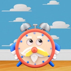 Toy Story old timer | old timer clock | clock |  toy story birthday | Disney | Pixar | woody | buzz lightyear | kids toys