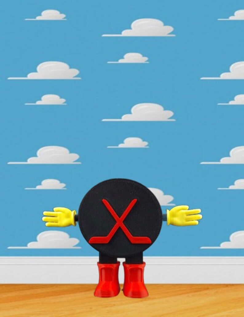 Toy Story Hockey Puck Sids Hockey Puck Toy Story Birthday Etsy Hong Kong