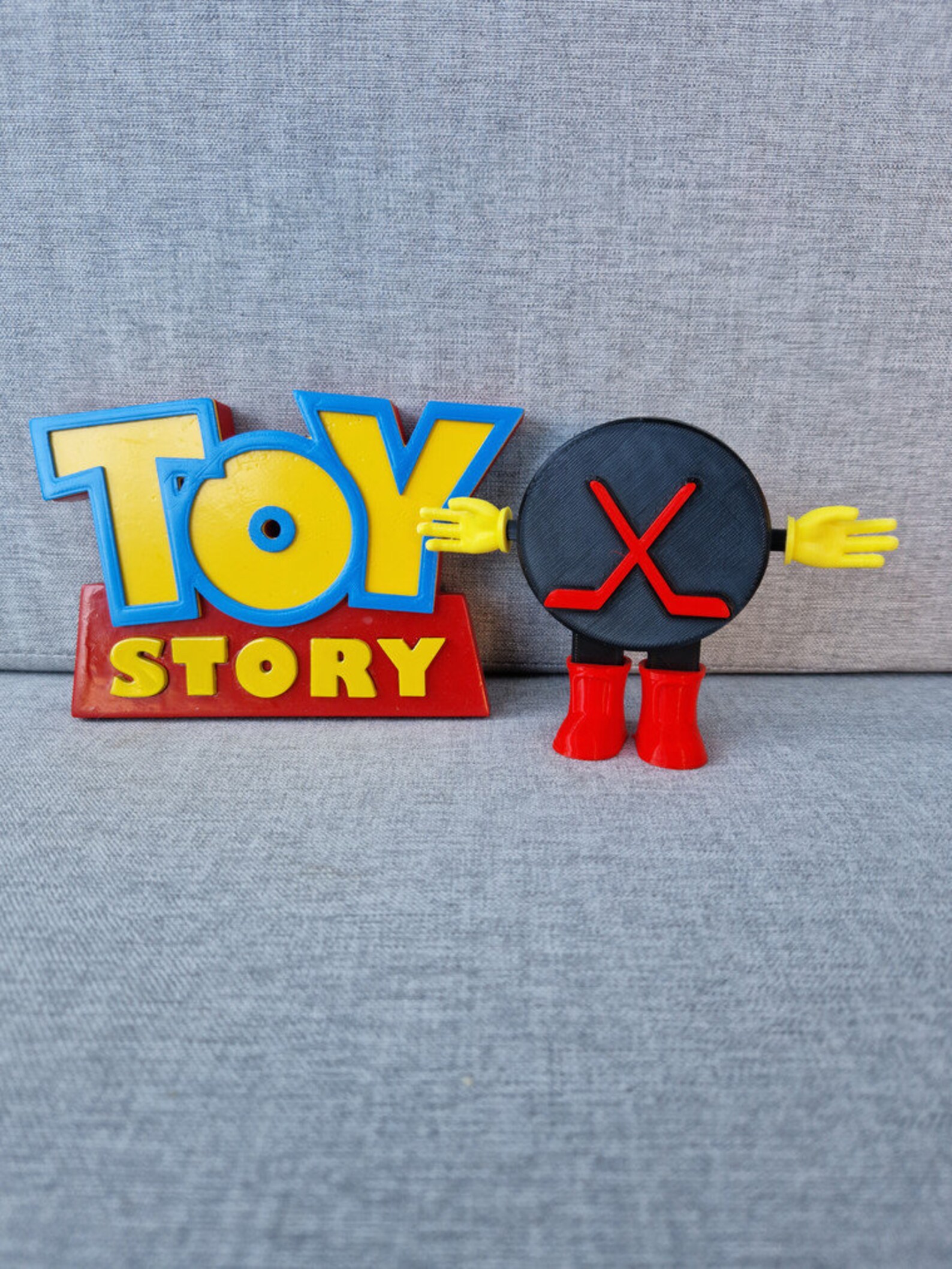 Toy Story Hockey Puck Sids Hockey Puck Toy Story Birthday Etsy