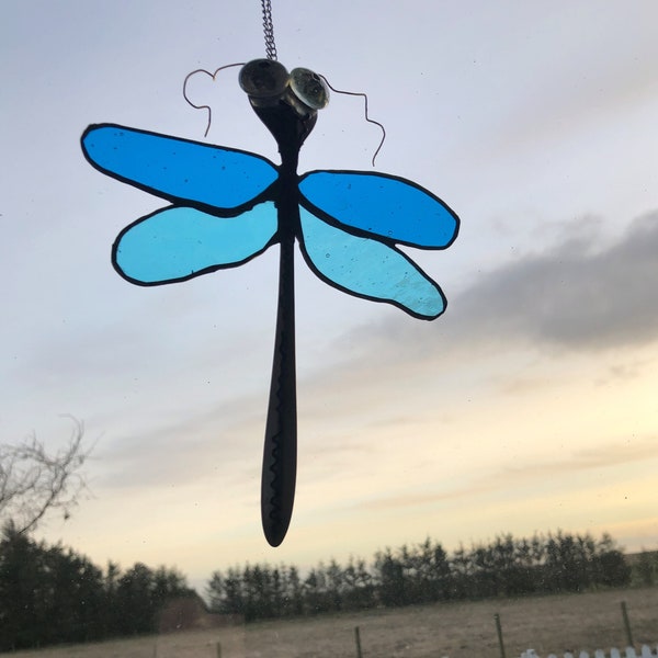 Stained Glass Dragonfly Etsy UK