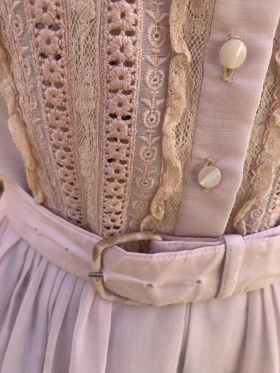 Pink Cotton L'aiglon Dress - image 3