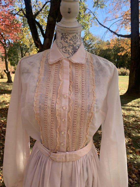 Pink Cotton L'aiglon Dress - image 2