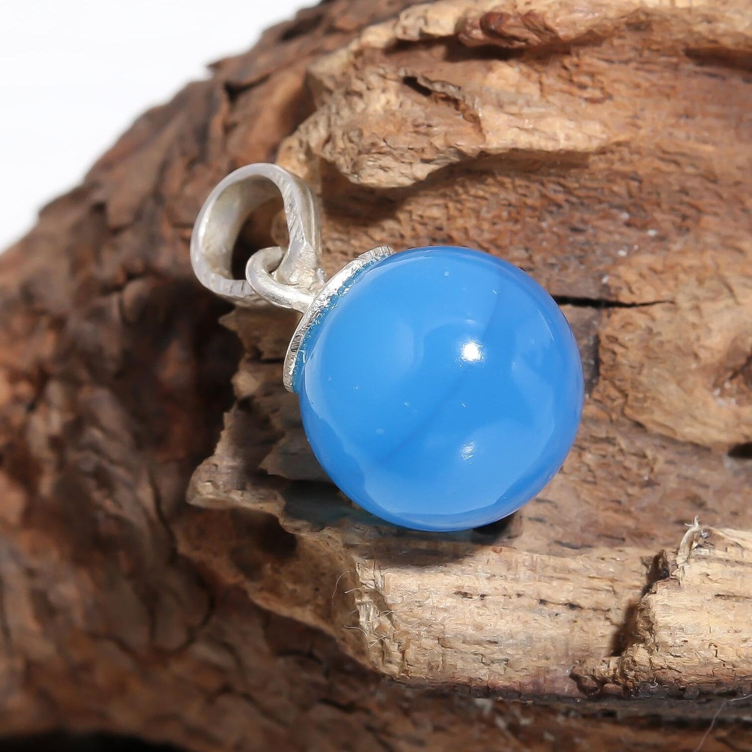 Blue chalcedony sphere - Etsy 日本