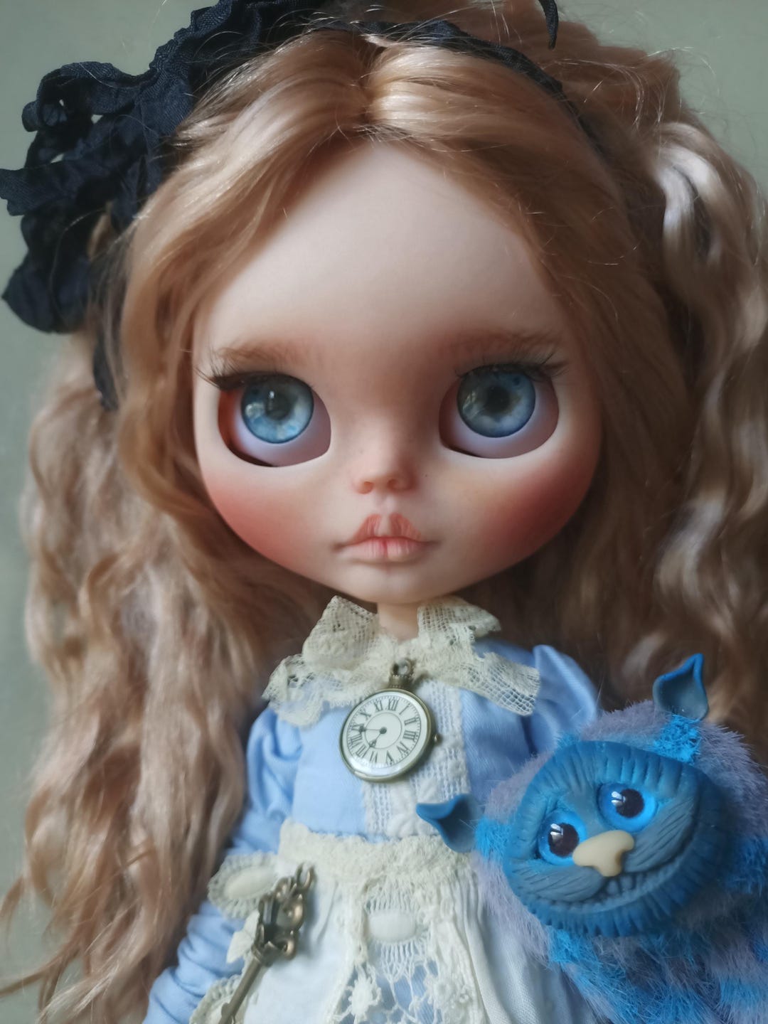 Blythe Doll Alice Natural Hair and Cheshire Cat - Etsy