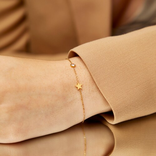 Star Bracelet, Star Jewelry, Charm Bracelet, Dainty Bracelet