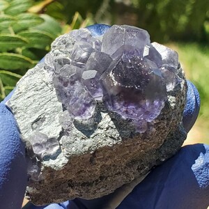 Purple Cube FLUORITE Crystal Mineral Specimen/yaogangxian 72g