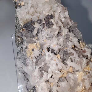 Quartz Hematite Pyrite Galena Dolomite Specimen 116g, Multi Mineral Cluster, Natural Crystal Display Piece image 17