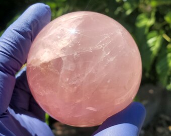 Rose Quartz Sphere 63mm, Healing Crystal Orb