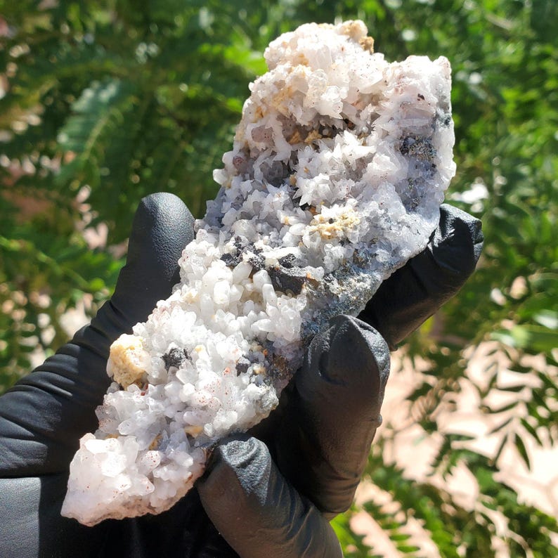 Quartz Hematite Pyrite Galena Dolomite Specimen 116g, Multi Mineral Cluster, Natural Crystal Display Piece image 4
