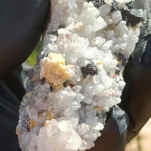 Quartz Hematite Pyrite Galena Dolomite Specimen 116g, Multi Mineral Cluster, Natural Crystal Display Piece image 7