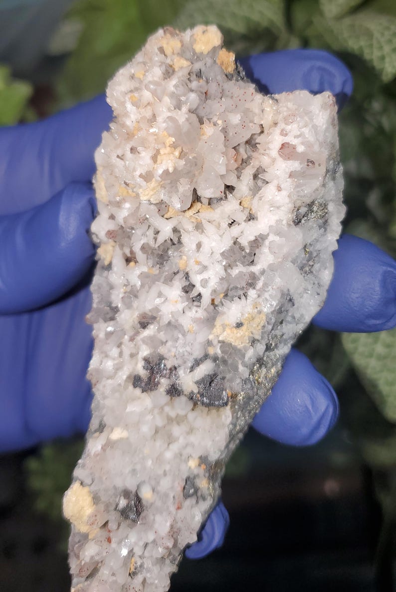 Quartz Hematite Pyrite Galena Dolomite Specimen 116g, Multi Mineral Cluster, Natural Crystal Display Piece image 5