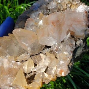 Pink diamond calcite UV reactive specimen from Hubei