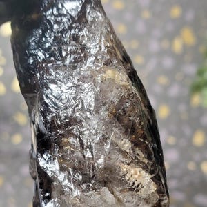 Black smokey Skeletal quartz rough crystal cluster Smoky Amethyst Scepter with Hematite, Purple Amethyst, Smokey, Quartz Lepidocrocite 48g
