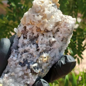 Quartz Hematite Pyrite Galena Dolomite Specimen 116g, Multi Mineral Cluster, Natural Crystal Display Piece image 10
