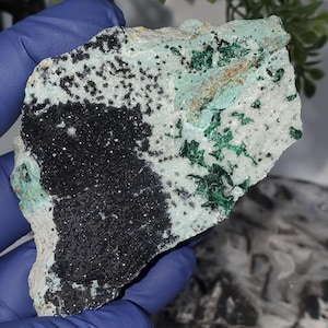 Chryscolla with Malachite from Congo  94g, SUGAR DRUZY
