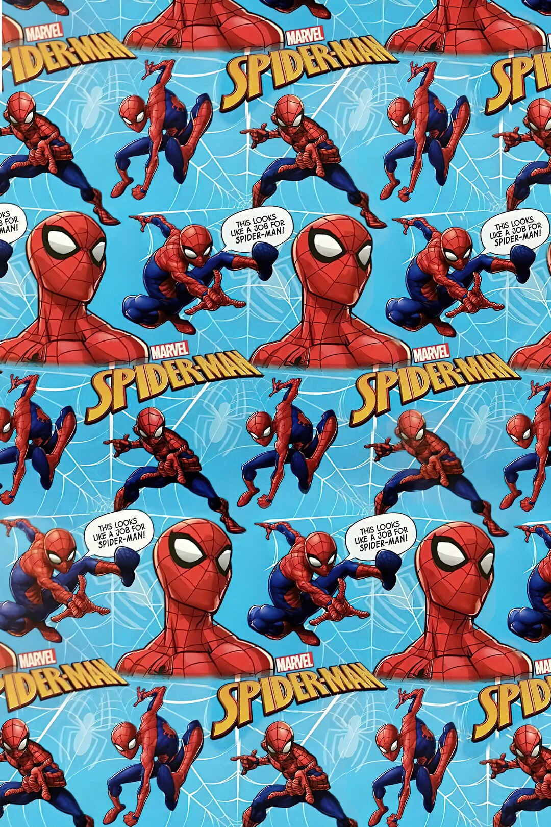 Spiderman Wrapping Paper Spiderman Gift Wrap Spiderman Etsy