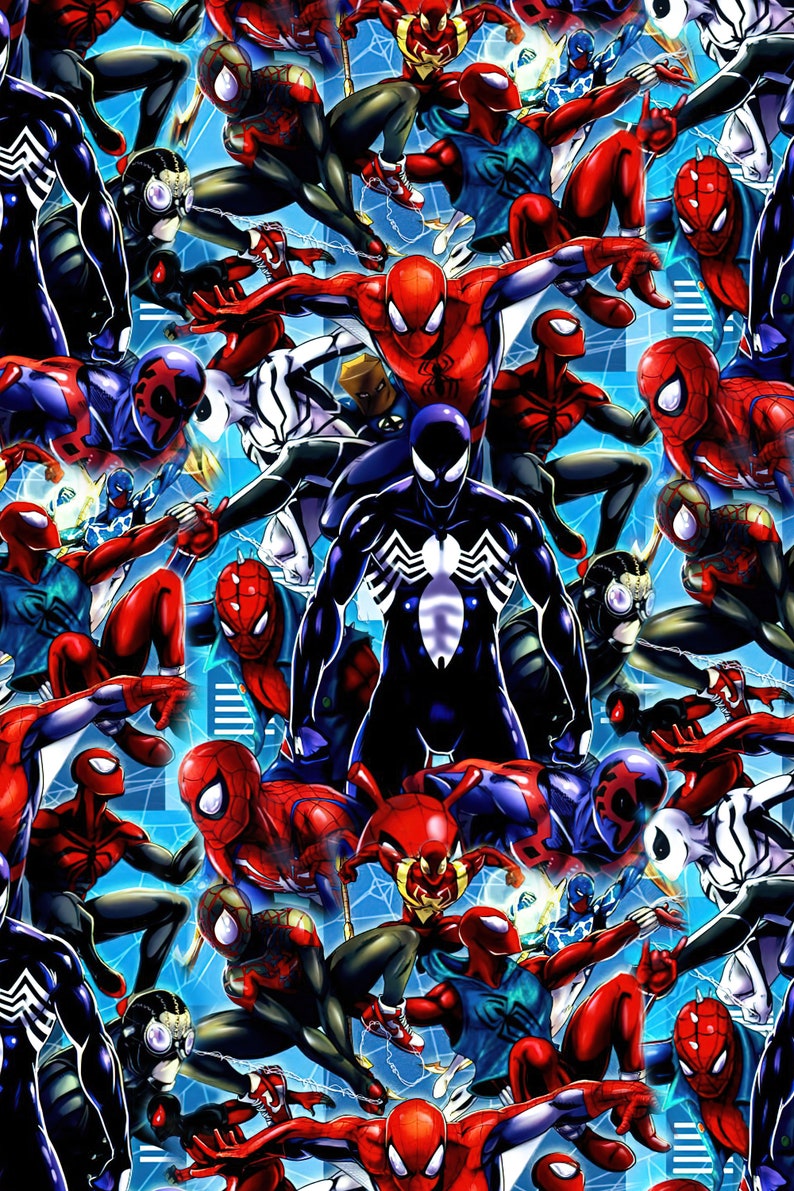 Spider Man Wrapping Paper Spiderman Gift Wrap Spiderman Etsy