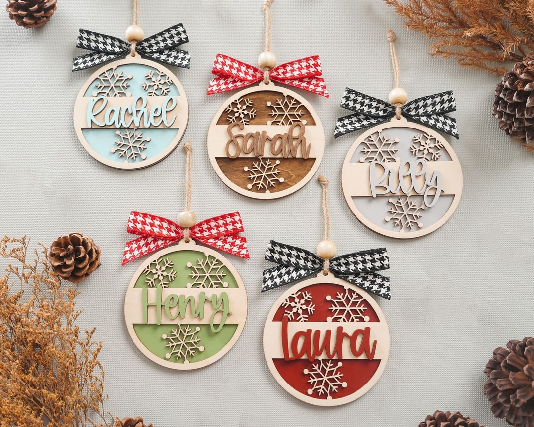 Christmas Custom Ornament, Christmas Stocking Tag, Winter Decorations