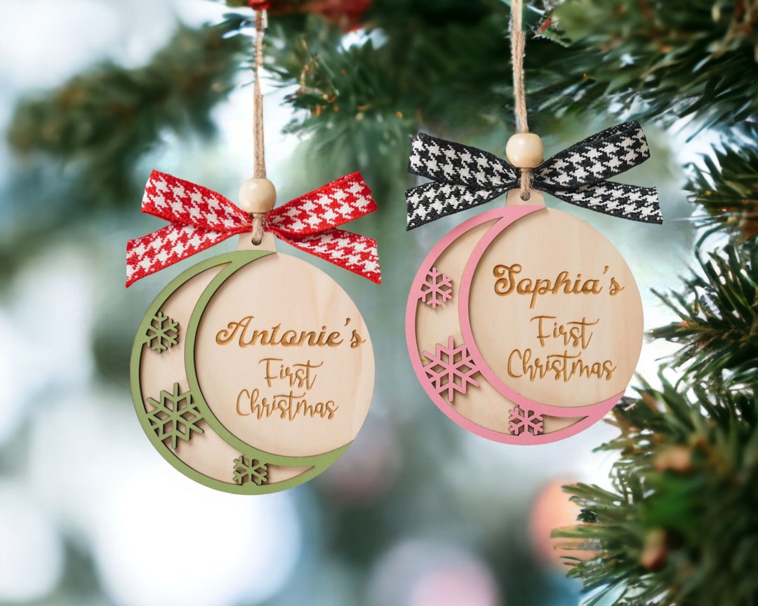 Personalized Ornament Baby, 1st Christmas Gift, Personalized Ornament