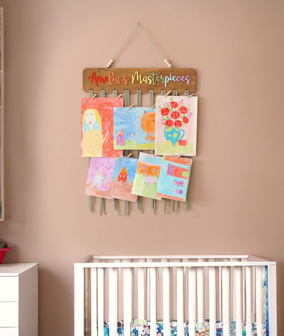 Kids Art Display, Art Hanger, Kids Drawing Display, Customized Sign