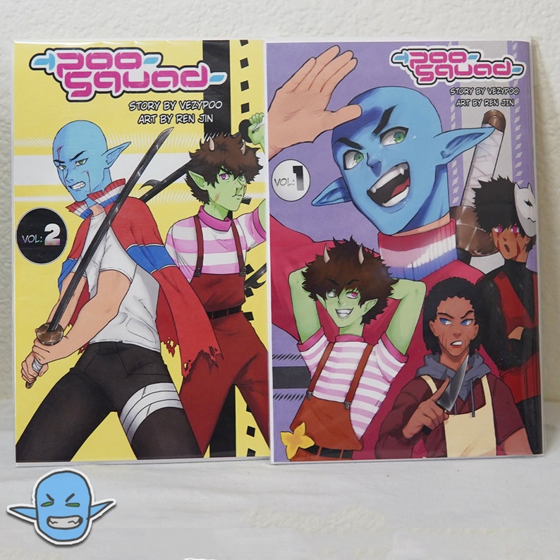 Poosquad Volumes 1 & 2 Manga Story by Vezypoo Art by Ren Jin Poo Media Vezypoo Japanese Manga