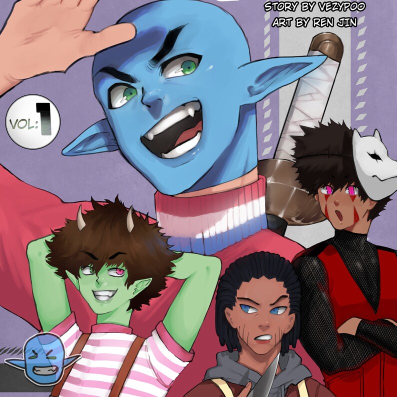 Poosquad Volume 1 Manga Story by Vezypoo Art by Ren Jin Etsy