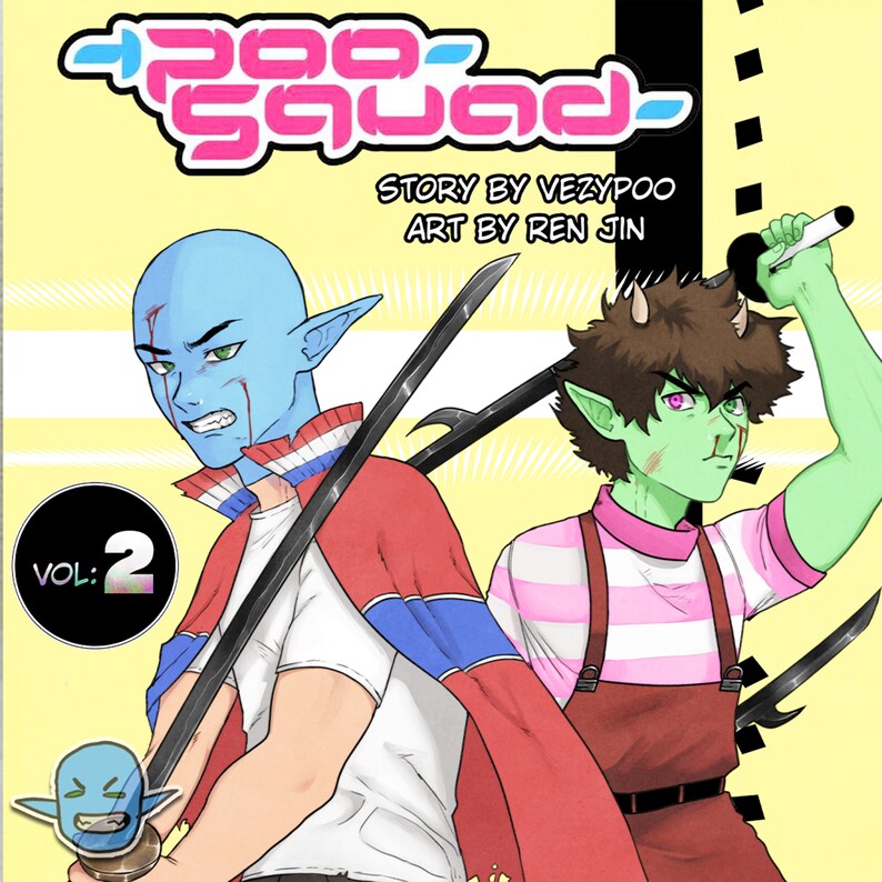 Poosquad Volumes 1 & 2 Manga Story by Vezypoo Art by Ren Etsy