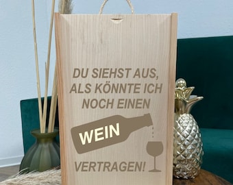Weinkiste, Weinflaschenbox, Weinflaschenkiste, Weingeschenk, Weingeschenk Hochzeit, Hochzeitsgeschenk, Geburtstagsgeschenk, Weinliebhaber