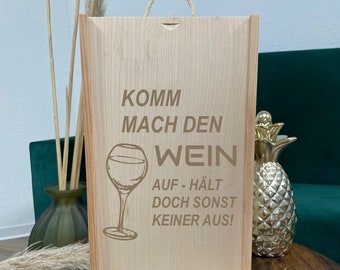 Weinkiste, Weinflaschenbox, Weinflaschenkiste, Weingeschenk, Weingeschenk Hochzeit, Hochzeitsgeschenk, Geburtstagsgeschenk, Weinliebhaber
