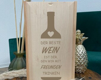 Weinkiste, Weinflaschenbox, Weinflaschenkiste, Weingeschenk, Weingeschenk Hochzeit, Hochzeitsgeschenk, Geburtstagsgeschenk, Weinliebhaber