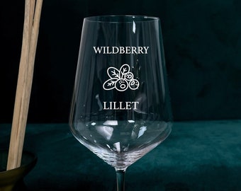 Lillet Glas mit Gravur, Wildberry Lillet, graviertes Glas, Lillet Geschenk, Geschenk für Lilletliebhaber, Lilletglas, Lillet Weinglas