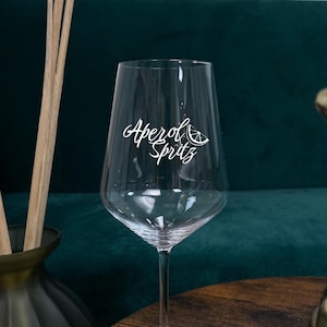 Aperol Glas mit Gravur, Aperol Spritz, graviertes Glas, Aperol Geschenk, Geschenk für Aperolliebhaber, Aperolglas, Aperol, Aperol Weinglas