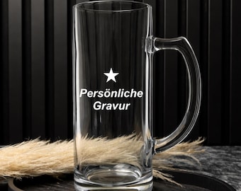 Bierglas mit Wunschgravur, Bierglas mit Gravur, Männergeschenk, Frauengeschenk, Bierglas personalisiert, Biergeschenk, Bierliebhaber