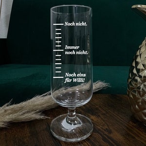 Beer glass with drinking barometer, beer glass with engraving, men&#39;s gift, beer glass personalized, beer gift, beer glass with handle & engraving, 0.3L