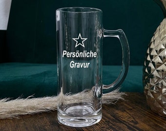 Bierglas mit Wunschgravur, Bierglas mit Gravur, Männergeschenk, Frauengeschenk, Bierglas personalisiert, Biergeschenk, Bierliebhaber