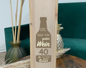 Weinkiste, Weinflaschenbox, Weinflaschenkiste, Weingeschenk, Weingeschenk Hochzeit, Hochzeitsgeschenk, Geburtstagsgeschenk, Weinliebhaber