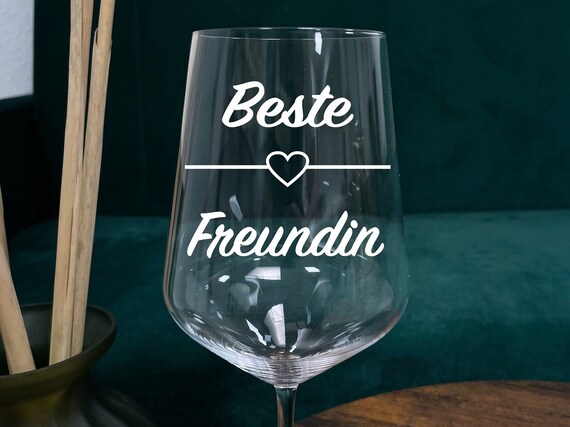 Bicchiere Da Vino Personalizzato Con Incisione Laser - Ideale Per Regali E Ricordi