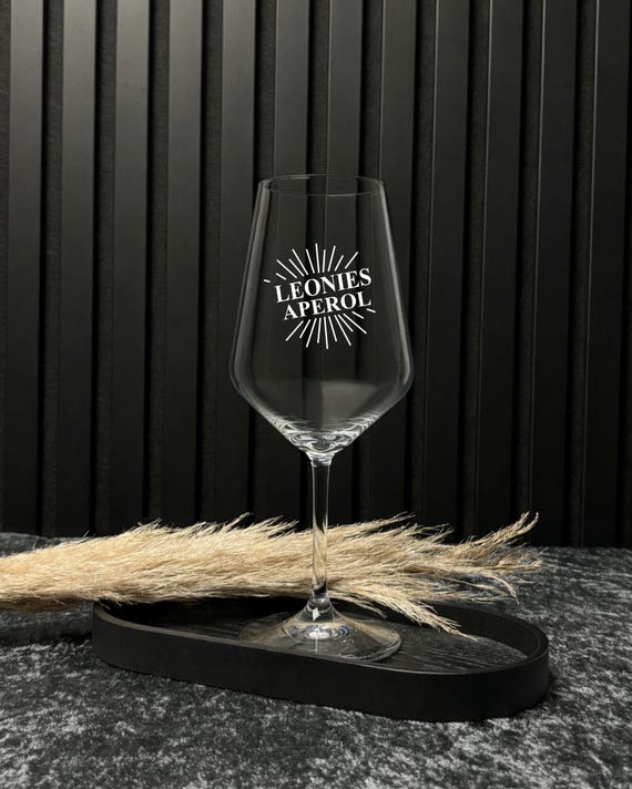 Aperol Glas mit Gravur – Personalisiertes Spritzglas – Geschenk für Aperol-Liebhaber – Sommerglas mit Name – Cocktailglas individuell